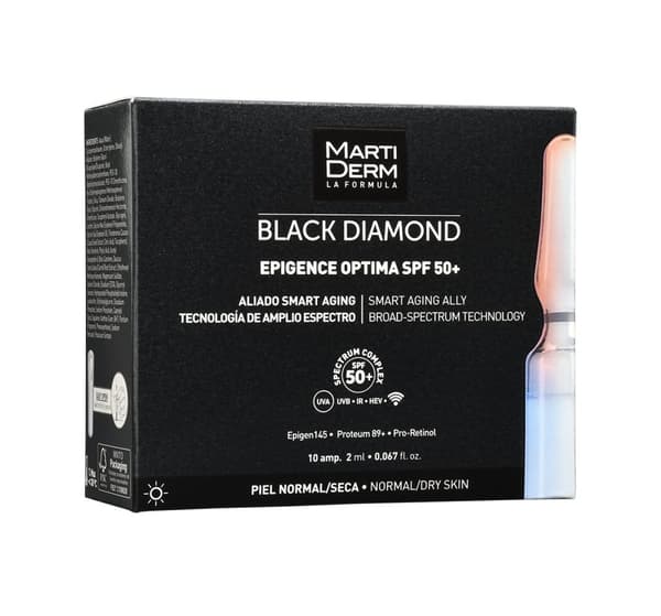 MartiDerm Black Diamond Epigence Optima SPF50+, anti-aging serum i ampuller 10x 2ml