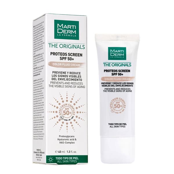 MartiDerm The Originals Proteos Screen SPF50+ Color Fluid Cream, tonad ansiktskräm med solskydd 40ml