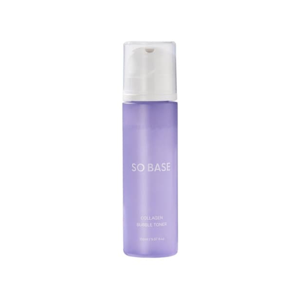 SO BASE Collagen Bubble Toner 150 ml - Valaiseva vaahtoväri kollageenilla ja peptideillä