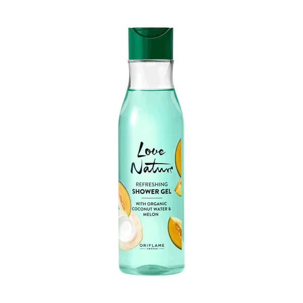 Oriflame Love Nature Forfriskende Shower Gel med økologisk kokosvand og melon 250 ml