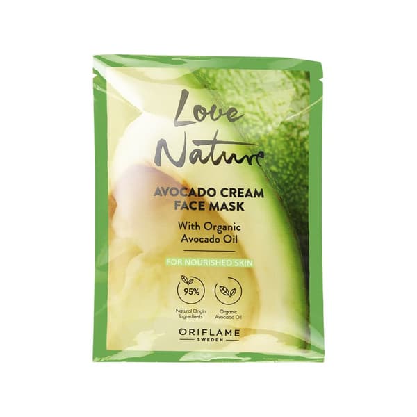 Oriflame Love Nature -voidinen kasvonaamio luomuavokadoöljyllä - avokado 10 ml