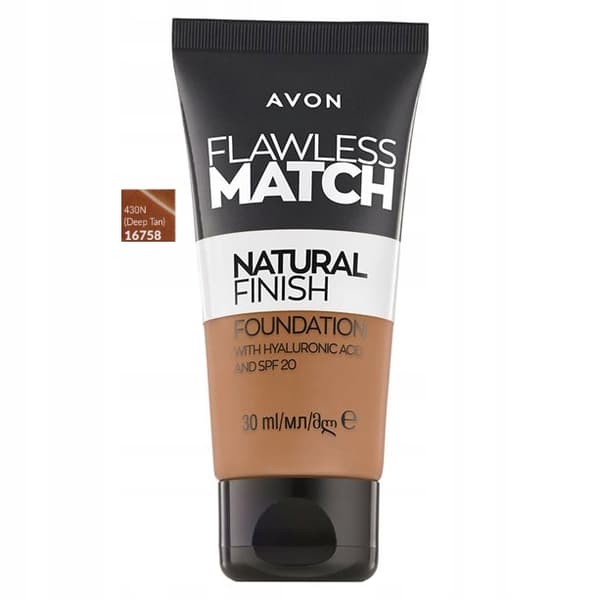 AVON Flawless Match Deep Tan 430 N flydende foundation