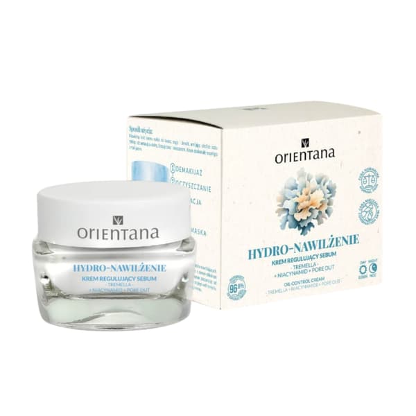 ORIENTANA Hydro Moisturizing Sebum Regulating Cream TREMELLA Niacinamide Pore out, 50 ml