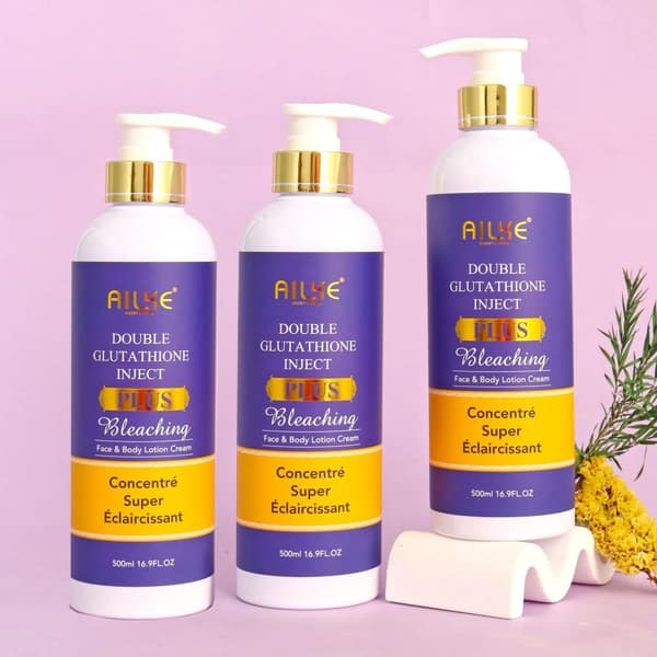 Blekande kroppslotion, 500 ml, berikad med glutation,3pack Lotion