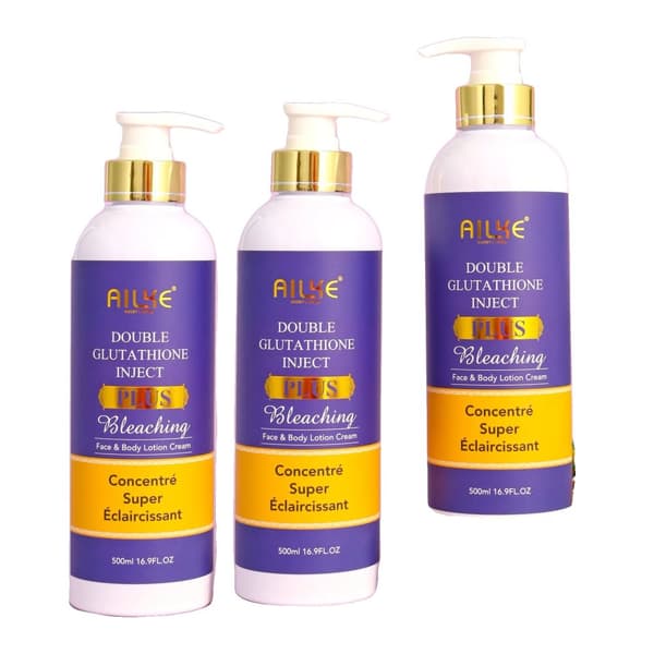 Blekande kroppslotion, 500 ml, berikad med glutation,3pack Lotion