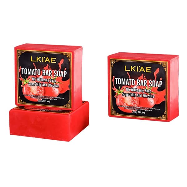 LKIAE Tomat Tvål, 10x Blekning, Minskar Mörka Fläckar,KÖP 2 FÅ 1 GRATIS