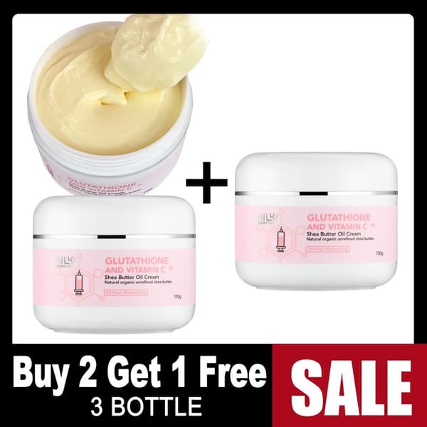 Fuktighetskräm, berikad med glutation, anti-aging,3-pack grädde