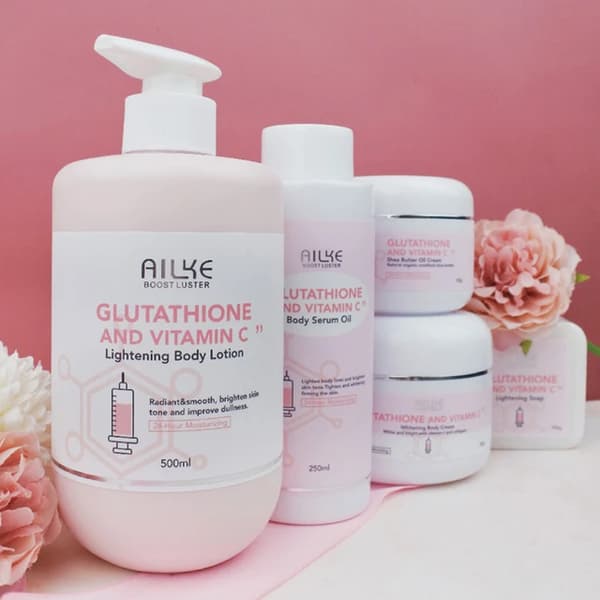 Hudpleje Lotion, Whitening Formula, Fugtgivende Creme, 5 i 1 sæt