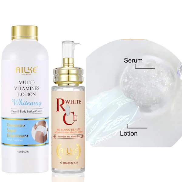 Multivitaminblekande, mörka fläckar korrigerande, återfuktande kräm,Lotion och Serum