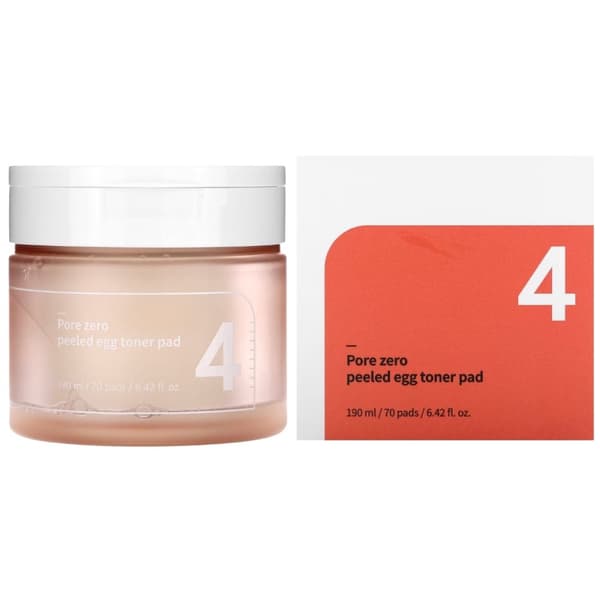 Numbuzin No.4 Pore Zero Peeled Egg Toner Lap 70 kpl - kasvolaput