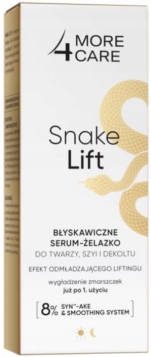 MORE4CARE SNAKE LIFT øjeblikkelig ansigts-, hals- og décolleté-serum 35 ml