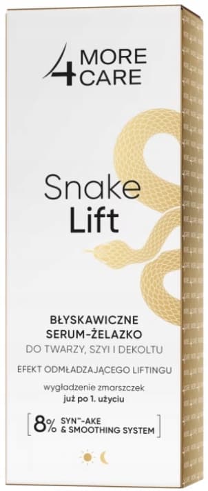 MORE4CARE SNAKE LIFT øjeblikkelig ansigts-, hals- og décolleté-serum 35 ml