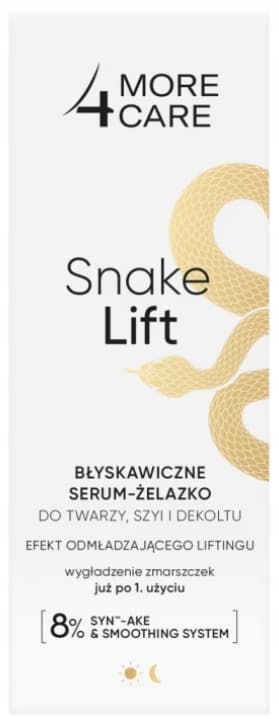 MORE4CARE SNAKE LIFT øjeblikkelig ansigts-, hals- og décolleté-serum 35 ml