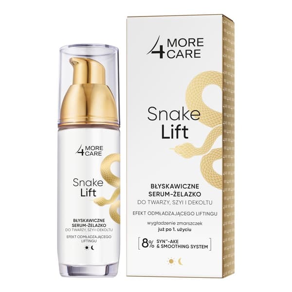 MORE4CARE SNAKE LIFT øjeblikkelig ansigts-, hals- og décolleté-serum 35 ml