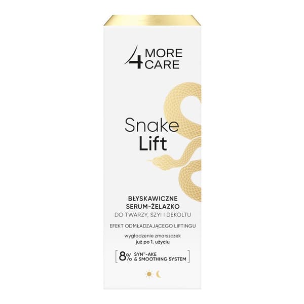 MORE4CARE SNAKE LIFT øjeblikkelig ansigts-, hals- og décolleté-serum 35 ml
