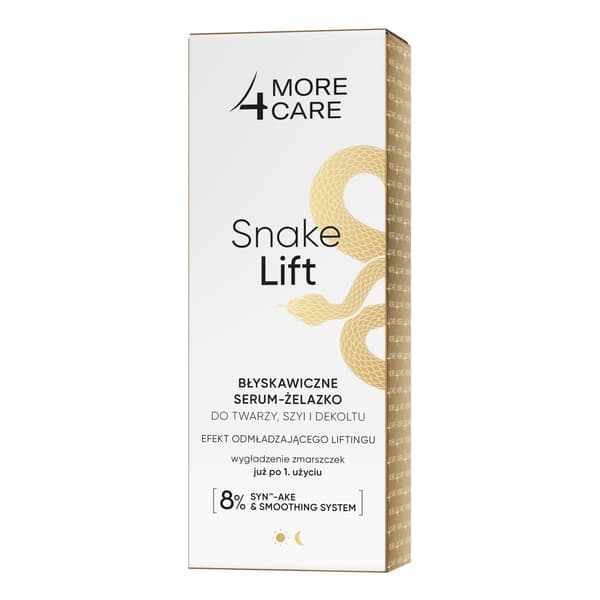MORE4CARE SNAKE LIFT øjeblikkelig ansigts-, hals- og décolleté-serum 35 ml