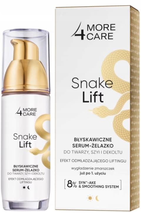 MORE4CARE SNAKE LIFT øjeblikkelig ansigts-, hals- og décolleté-serum 35 ml