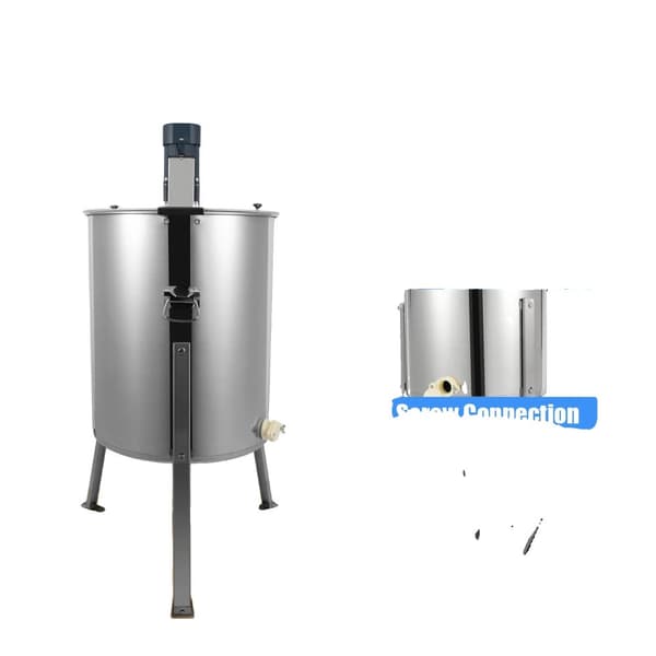 Sähkökäyttöinen hunajapuristin, 140W teho, säädettävä nopeus jopa 270rpm, kestävä ruostumaton teräs