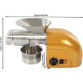 Miniatyrbillede 2 af 2: Oliepressemaskine, 1250W effekt, 95% olieudbytte,Guld