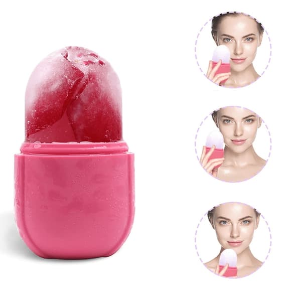 Ansiktsroller - Ice Face Roller - Rosa