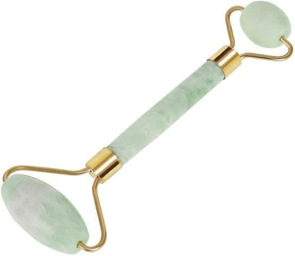Äkta Jade Natursten Gua Sha och Roller