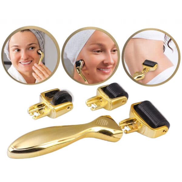 Dermaroller 3-i-1 sett – Skinroller / Microneedling
