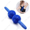 Miniatyrbild 4 av 4: TD® Mass Muscle Avslappning Yoga Meridian Slim Kalv Massage Stick Roller Double Ball Igelkott Fascia Massage Stick