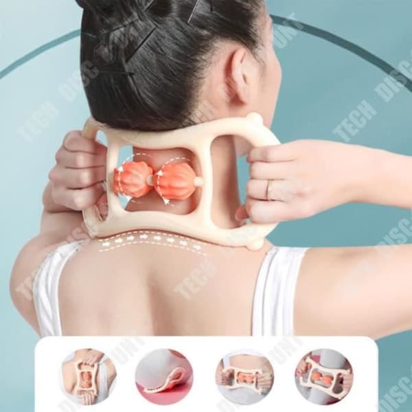 TD® Open Yoga Ring Axel Skönhet Rygg 2 Rollers Massage Fitness Relax Muskel Lår Ring Clip Ben Fascia Stretch Ring