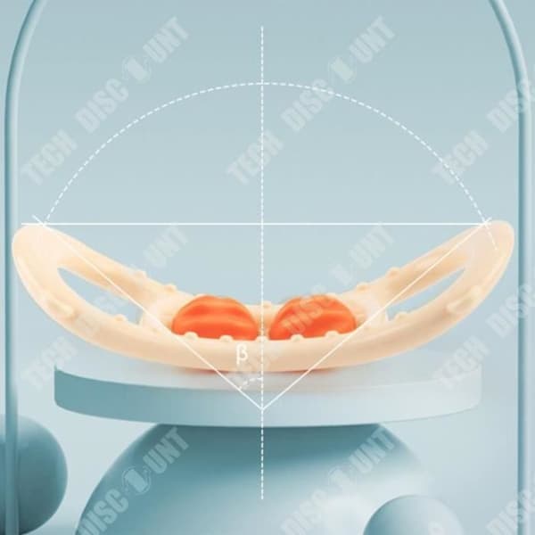 TD® Open Yoga Ring Axel Skönhet Rygg 2 Rollers Massage Fitness Relax Muskel Lår Ring Clip Ben Fascia Stretch Ring
