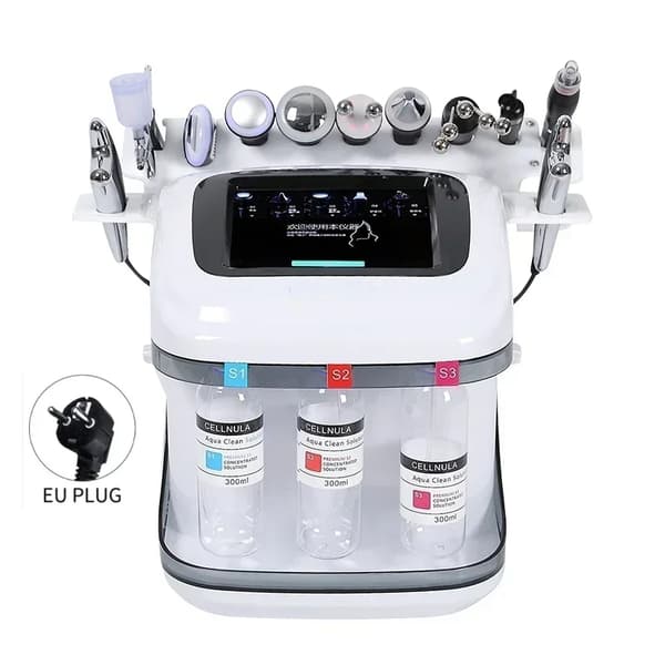 Vand Oxygen Jet Peel Facial Maskine, Hudforyngelse, Fugtighedsboost, CE-certificeret,EU stik
