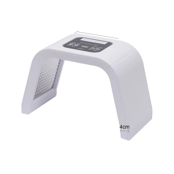 LED Lys Terapi Ansigtsmaske, 7 Farve Behandling, Anti-Aging Fordele,Hvid