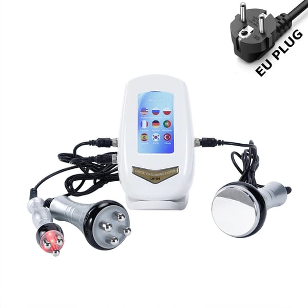 Cavitation Ultralyds Slankemaskine, 40K Fedtreduktion, CE-certificeret, Kompakt Design,EU Stik