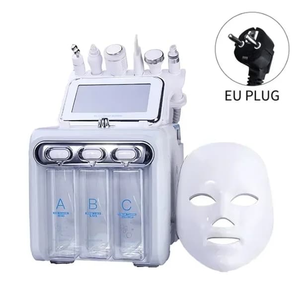 Hydro Dermabrasion Maskine, 7 i 1 Funktionalitet, Hudfornyelse,EU STIK