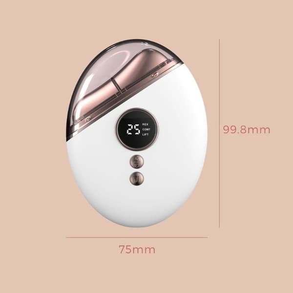 EMS Gua Sha Ansigtsmassageapparat, Vibration & Varme, Anti-Rynker, Rød/Blå/Grønt Lys