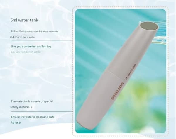 Philips spraymätare BSC601 hydrering hydrering skönhetsmätare uppladdningsbar mini bärbar vakna upp hydrering hushåll