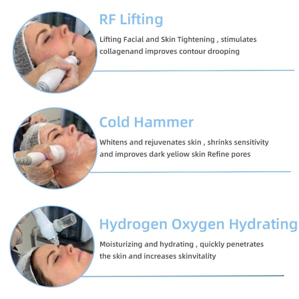 Hydrogen Oxygen Ansigtsmaskine, Hudopstramning, Dyb Rensning, Fjernelse af Død Hud