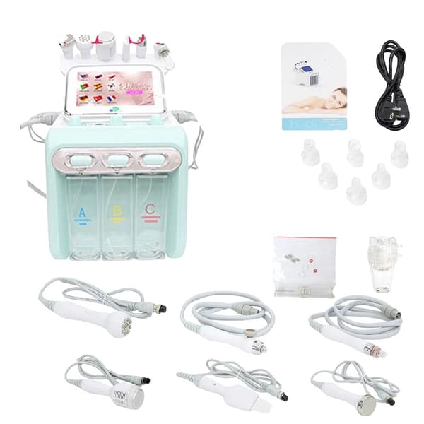 AOKO Hydro Diamond Dermabrasion Maskine, Ikke-Invasiv Ansigtsrensning, Avanceret Hudopstramning,EU, 9 Sprogstandard
