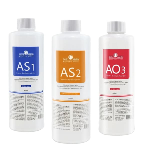 Hydra Flytande Ansiktsserum Set, Rengör och Exfoliera, När och Återfukta,1200ml per set