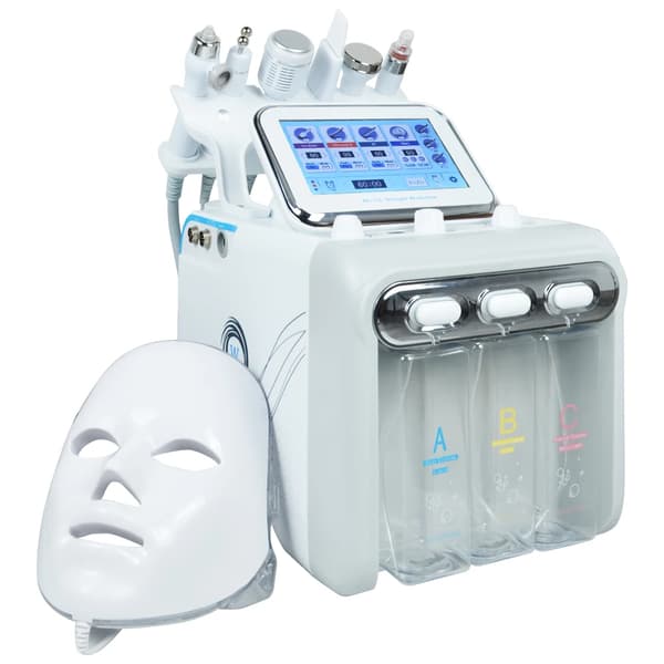 Dermabrasion Ansiktsmaskin, 6 i 1, Djup rengöring och hudföryngring,7 i 1
