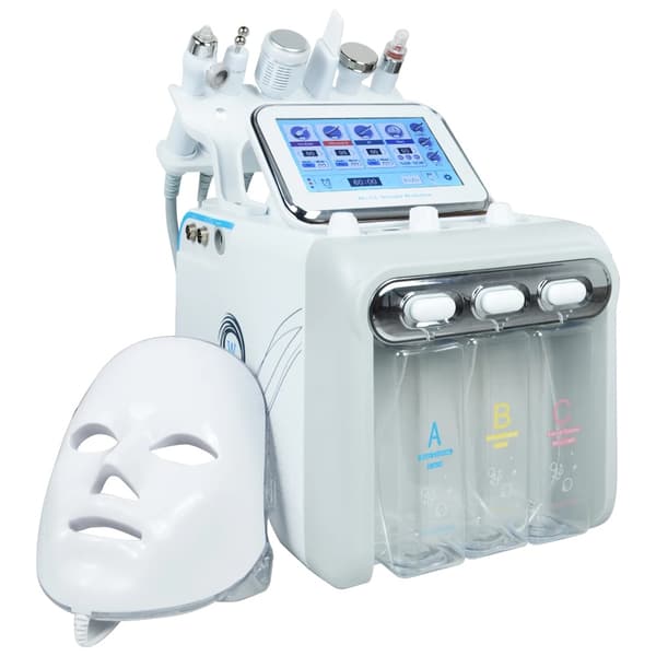 Dermabrasion Ansiktsmaskin, 6 i 1, Djup rengöring och hudföryngring,7 i 1