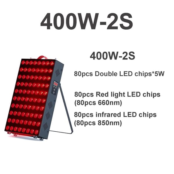 LED Röd Ljusterapi Panel, 400W Effekt, Hela Kroppen Behandling,400W-2S