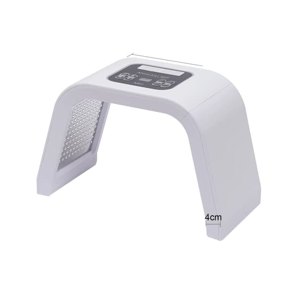 LED-ljusbehandlingsansiktsmask, 7-färgsbehandling, anti-aging-fördelar,Vit