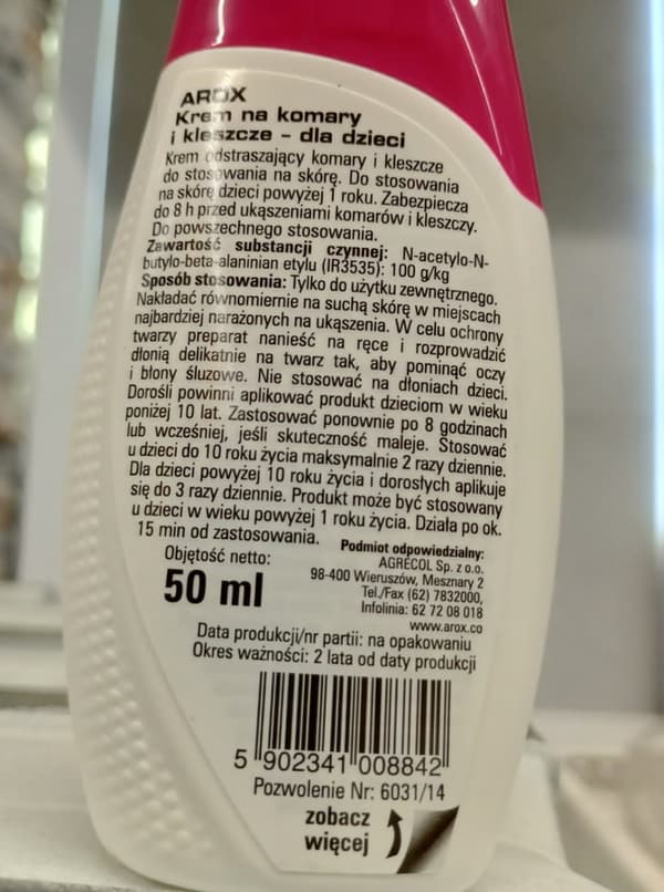 Mygge- og flåtafvisende creme til børn 50 ml