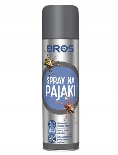 Bros Edderkopspray 250ml Effektiv beskyttelse mod edderkopper og spindelvæv
