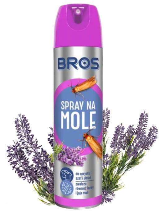 Bros Lavendel Møl Spray 150ml Tøjbeskyttelse mod møl og deres larver