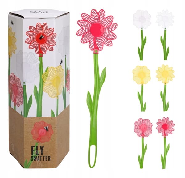 Blomsterformet fluesmækker 48x12 cm
