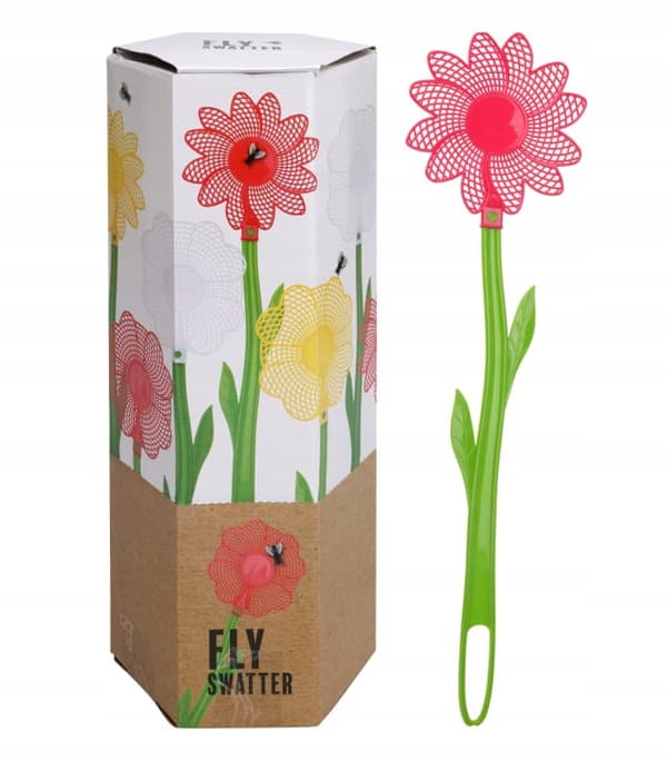 Blomsterformet fluesmækker 48x12 cm
