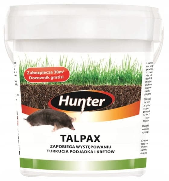 Hunter Ecological præparat mod muldvarpe og muldvarpe fårekyllinger 1,2 kg Talpax gødning