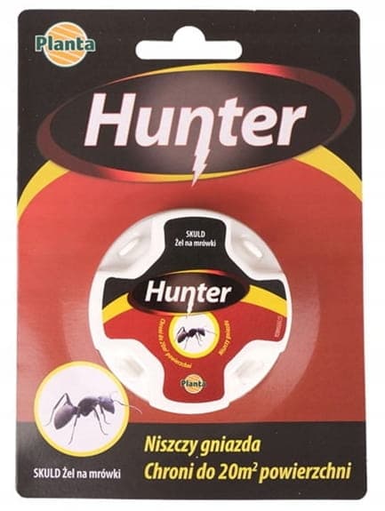 Hunter Ant Gel 2g Geelimäinen syötti syöttölaitteessa Suojaa jopa 20 m²:n alueella