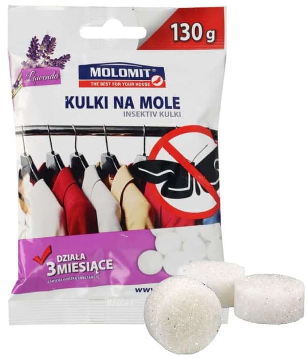 Mølkugler med lavendelduft 130 g mølmiddel
